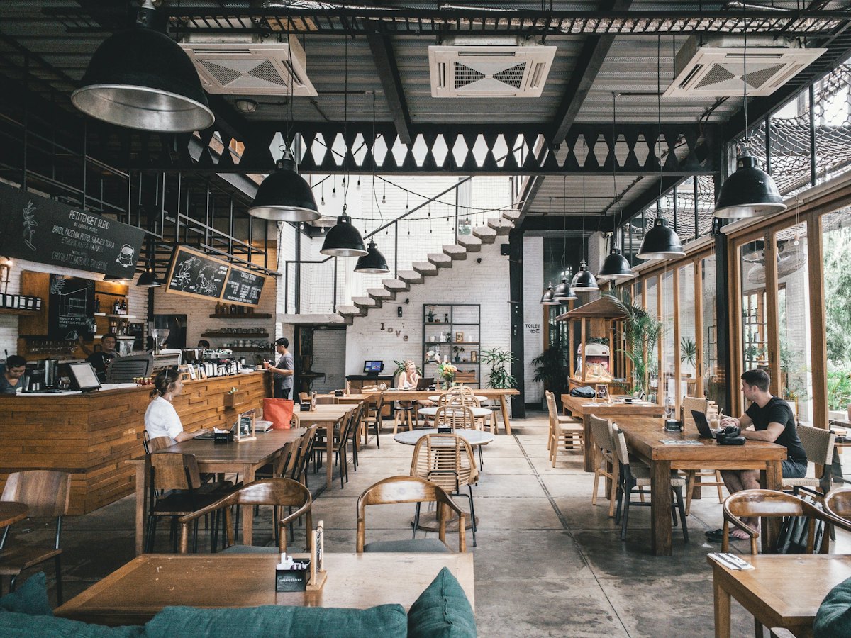 Busy local restaurant